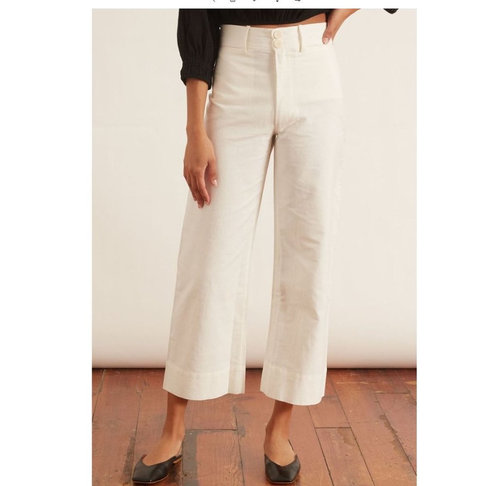New Apiece Apart Classic Merida Pant 2 Cream